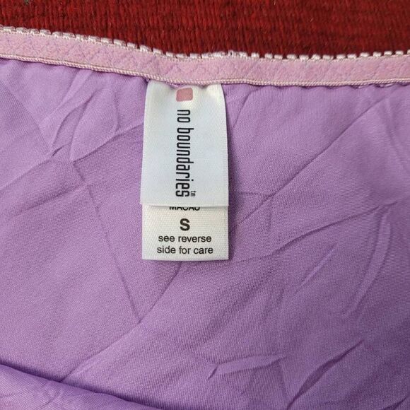 Vtg Y2K No Boundaries Satin Camisole Tank Top Sz S Lilac Lace Boho Fairy Grunge - Picture 3 of 7